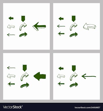 Arrows collection with elegant style and black vector image
