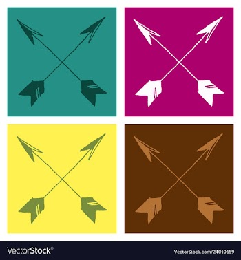 Arrows collection with elegant style and black vector image
