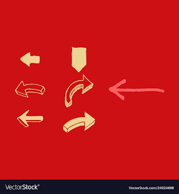 Arrows collection with elegant style and black vector image