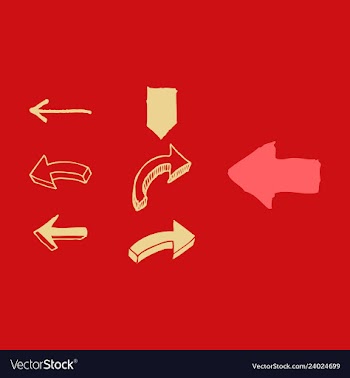 Arrows collection with elegant style and black vector image