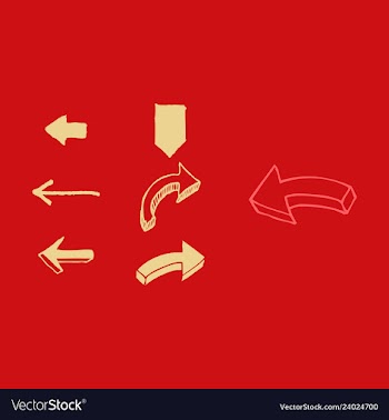Arrows collection with elegant style and black vector image
