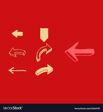 Arrows collection with elegant style and black vector image