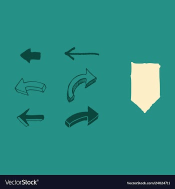 Arrows collection with elegant style and black vector image