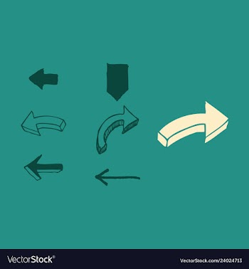 Arrows collection with elegant style and black vector image