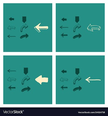 Arrows collection with elegant style and black vector image