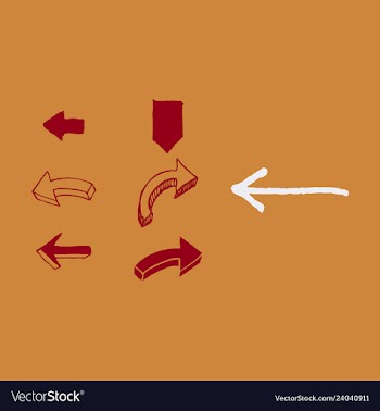 Arrows collection with elegant style and black vector image