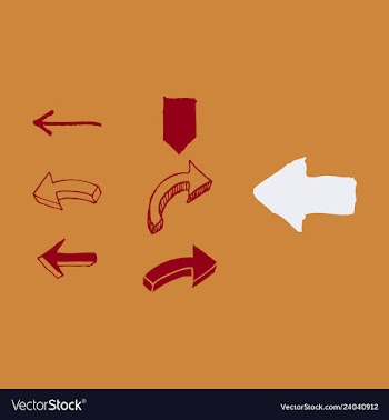 Arrows collection with elegant style and black vector image