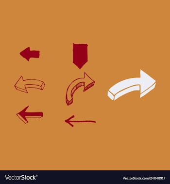 Arrows collection with elegant style and black vector image