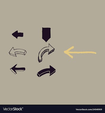 Arrows collection with elegant style and black vector image