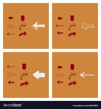 Arrows collection with elegant style and black vector image