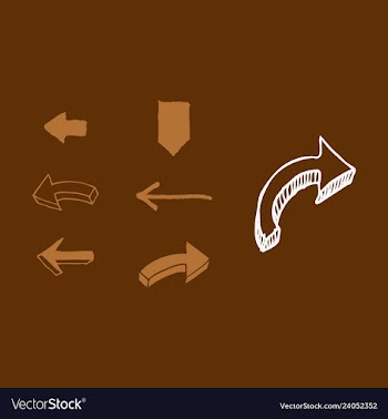 Arrows collection with elegant style and black vector image