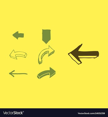 Arrows collection with elegant style and black vector image