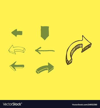 Arrows collection with elegant style and black vector image