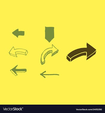 Arrows collection with elegant style and black vector image