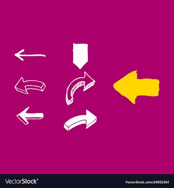 Arrows collection with elegant style and black vector image