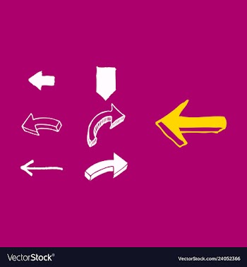 Arrows collection with elegant style and black vector image
