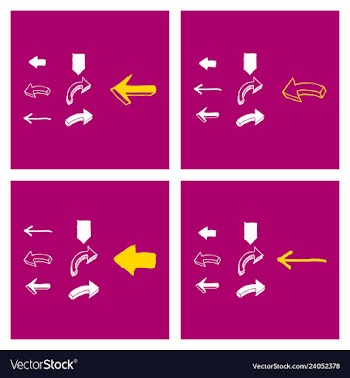 Arrows collection with elegant style and black vector image