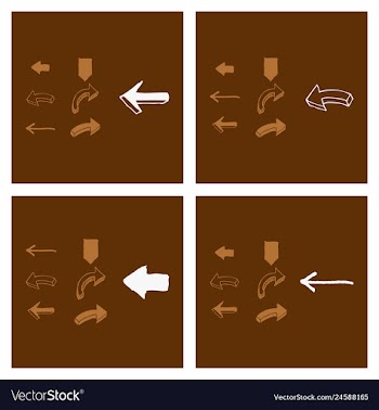 Arrows collection with elegant style and black vector image