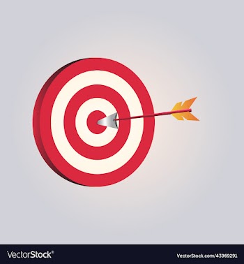 arrows on target colorful