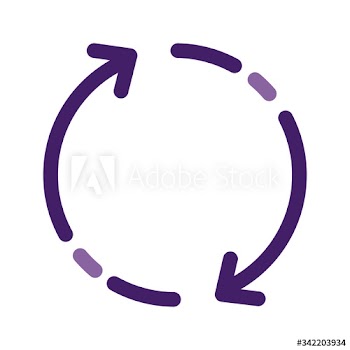 arrows reload sign line style icon