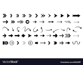 arrows set of black icons arrow collection