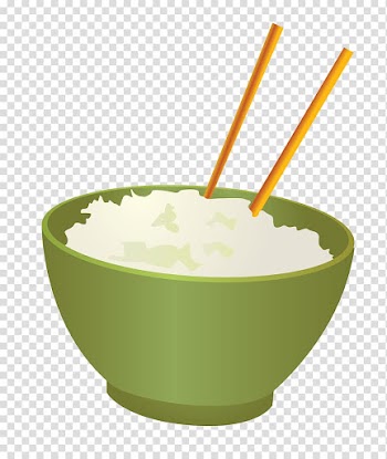 Arroz con pollo Bowl Dish Japanese curry Cooked rice, Bowl of white rice transparent background PNG clipart