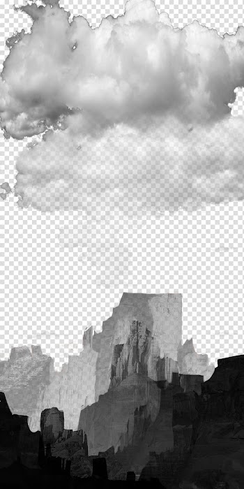 Art Black and white Cumulus Desktop , watercolor mountain transparent background PNG clipart