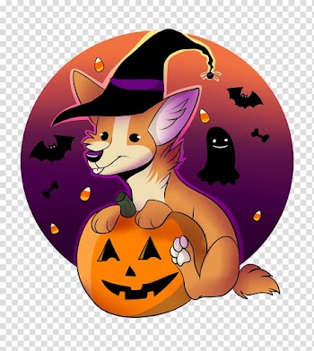 Art Cat Jack-o'-lantern, trick or treat transparent background PNG clipart