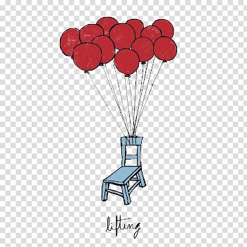Art , chair with balloon transparent background PNG clipart