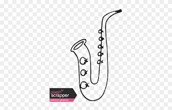 Art Class Music Doodle Saxophone Template Graphic By - Pineapple Word