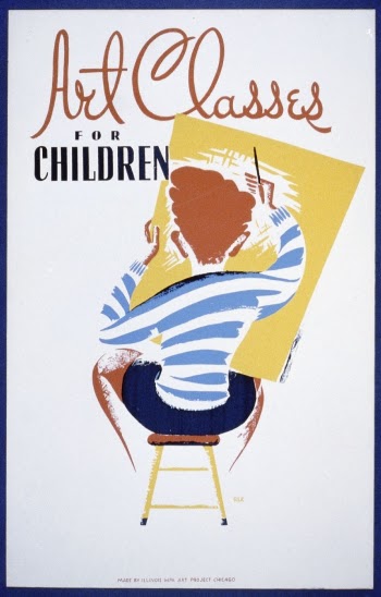 Art classes for children (1936) | Free Photo Illustration - rawpixel