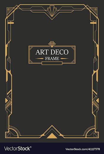 art deco border and frame