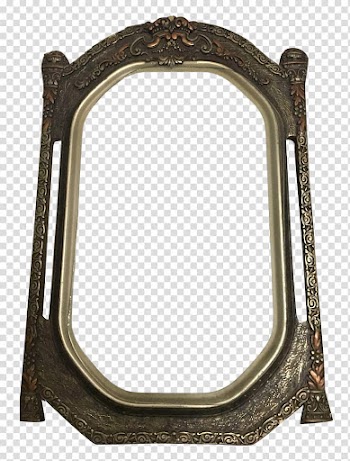 Art Deco, brown steel frame transparent background PNG clipart