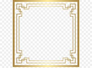 Art Deco Clip art - Border Deco Frame PNG Gold Clip Art 