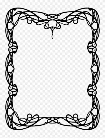 Art Deco Wallpaper Border - Art Nouveau Borders Png