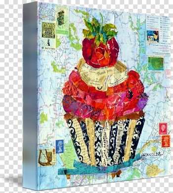Art Drawing Homenaje a M.C. Escher Still life, cupcake watercolor transparent background PNG clipart