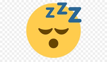 Art Emoji Sleep Emoticon Sticker - TIRED 