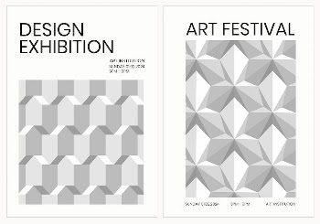 Art exhibition geometric template psd | Free PSD - rawpixel