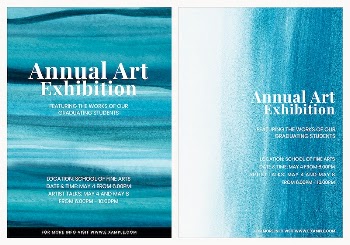 Art exhibition watercolor template vector | Free Vector - rawpixel