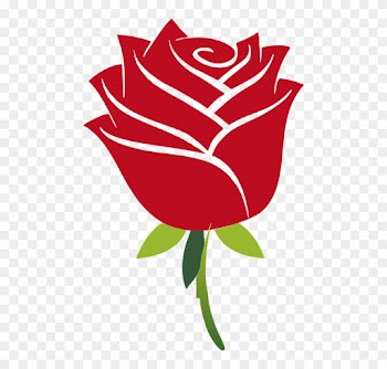 Art, Floral, Flower, Leaf, Leaves, Plant, Red, Rose - Beauty And The Beast Rose Svg