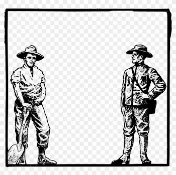 Art Frame Farmer Clipart Clip Art - Frames Cowboy Borders