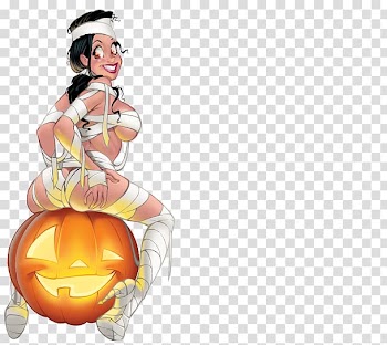 Art museum Halloween, mummy transparent background PNG clipart