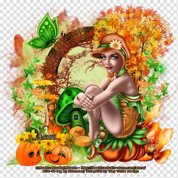 Art Ninaste Turtle, autumn meadow transparent background PNG clipart