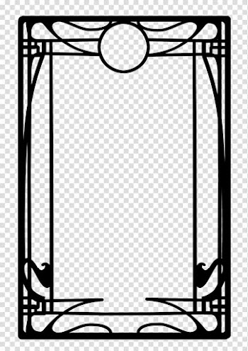 Art Nouveau Art Deco , creative portfolio frame template transparent background PNG clipart