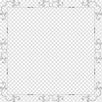 Art Nouveau Art Deco , square frame transparent background PNG clipart