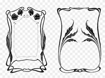 Art Nouveau Borders 1 - Art Nouveau Border Png