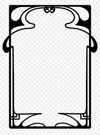 Art Nouveau Deco - Art Nouveau Border Png