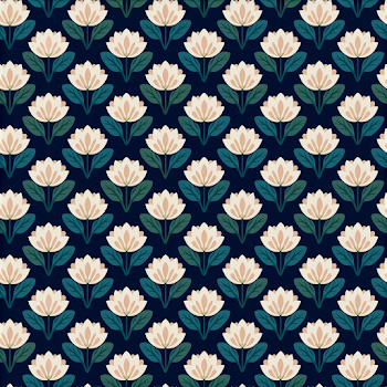 Art Nouveau Floral Botanical Wallpaper Pattern