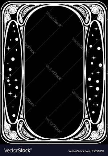 Art nouveau frame vector image
