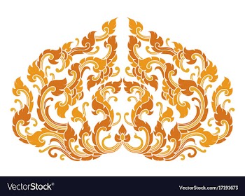 Art pattern on a white vector image